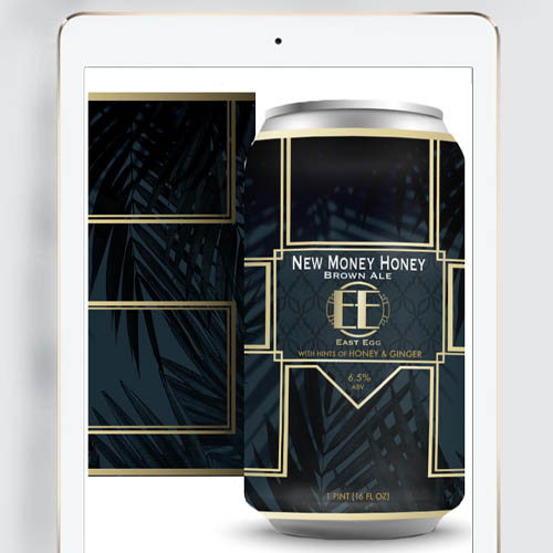 Beer can label design