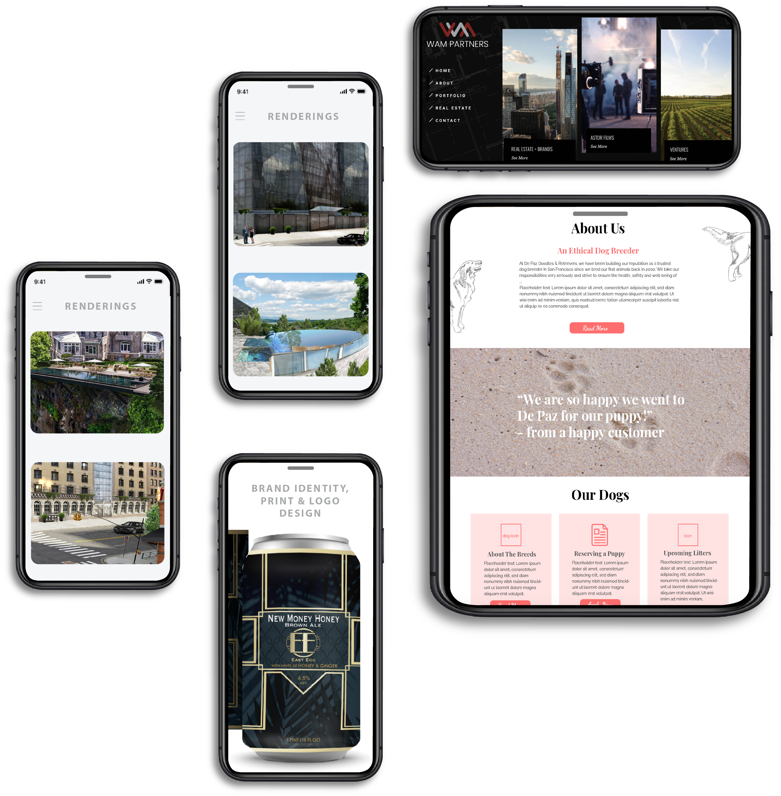 Architecture renderings, Web design & branding