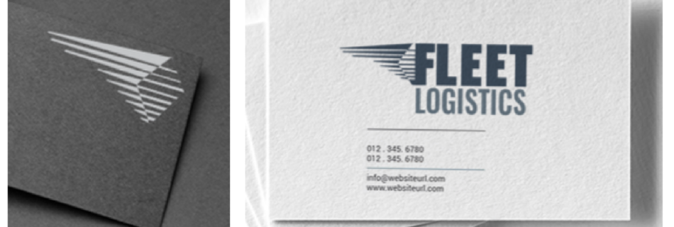 Business card with custom logo