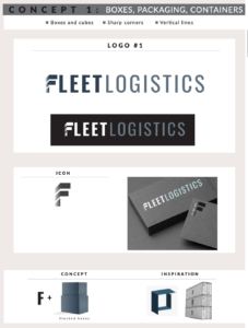 Fleet Logistics Logo inspiration and concept