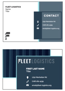 Fleet Logistics business card concept
