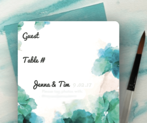 Custom wedding placecards